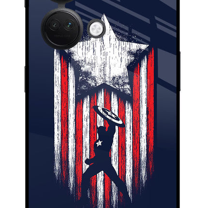 Captain America Marvel Art OnePlus Nord 3 5G Glass Case