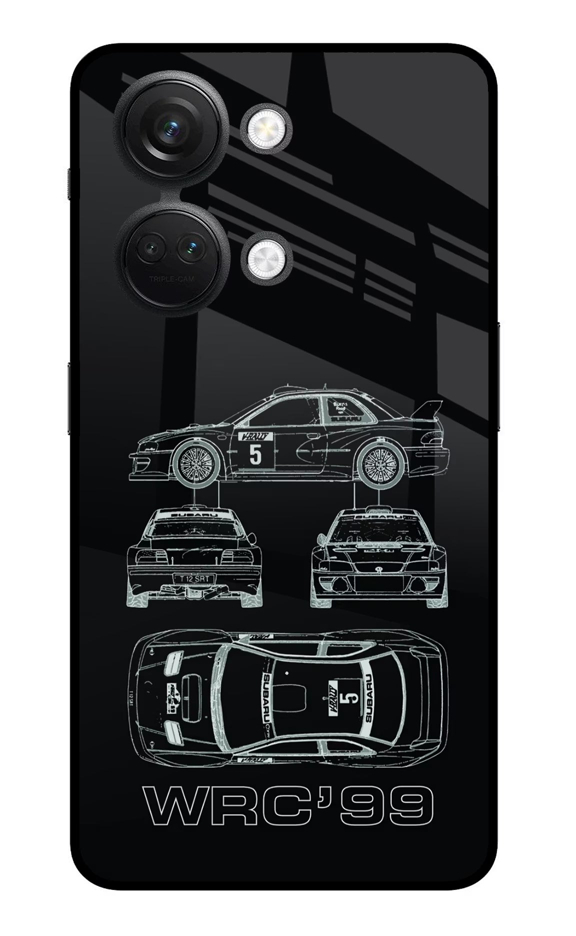 WRC'99 OnePlus Nord 3 5G Glass Case Back Cover by Casekaro