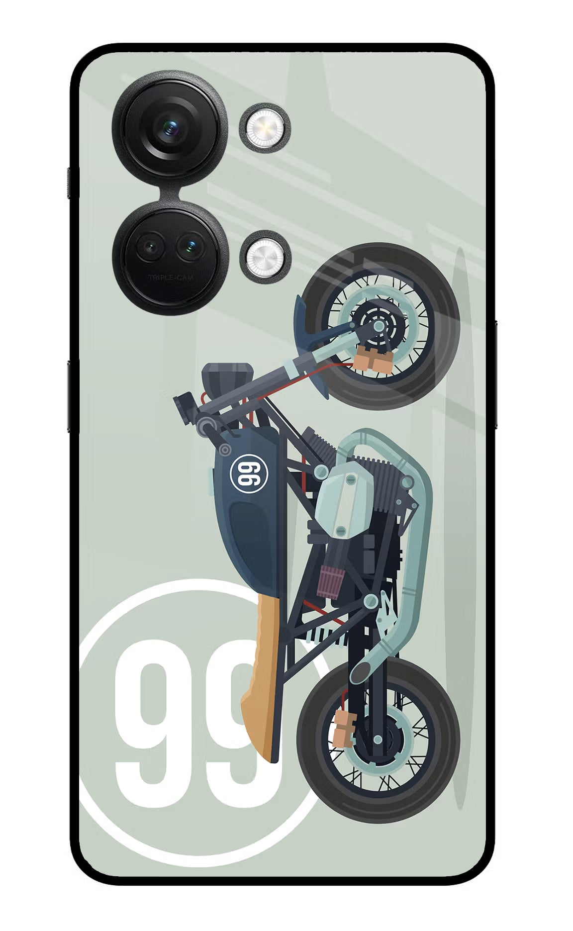Classic Cafe Racer 99 OnePlus Nord 3 5G Glass Case Back Cover by Casekaro