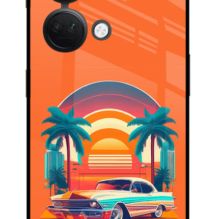 Palm Drive 80s OnePlus Nord 3 5G Glass Case