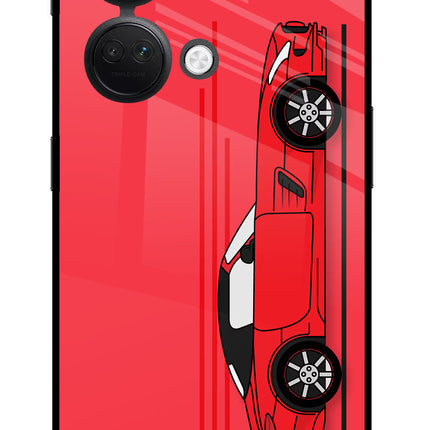 Red Velocity OnePlus Nord 3 5G Glass Case