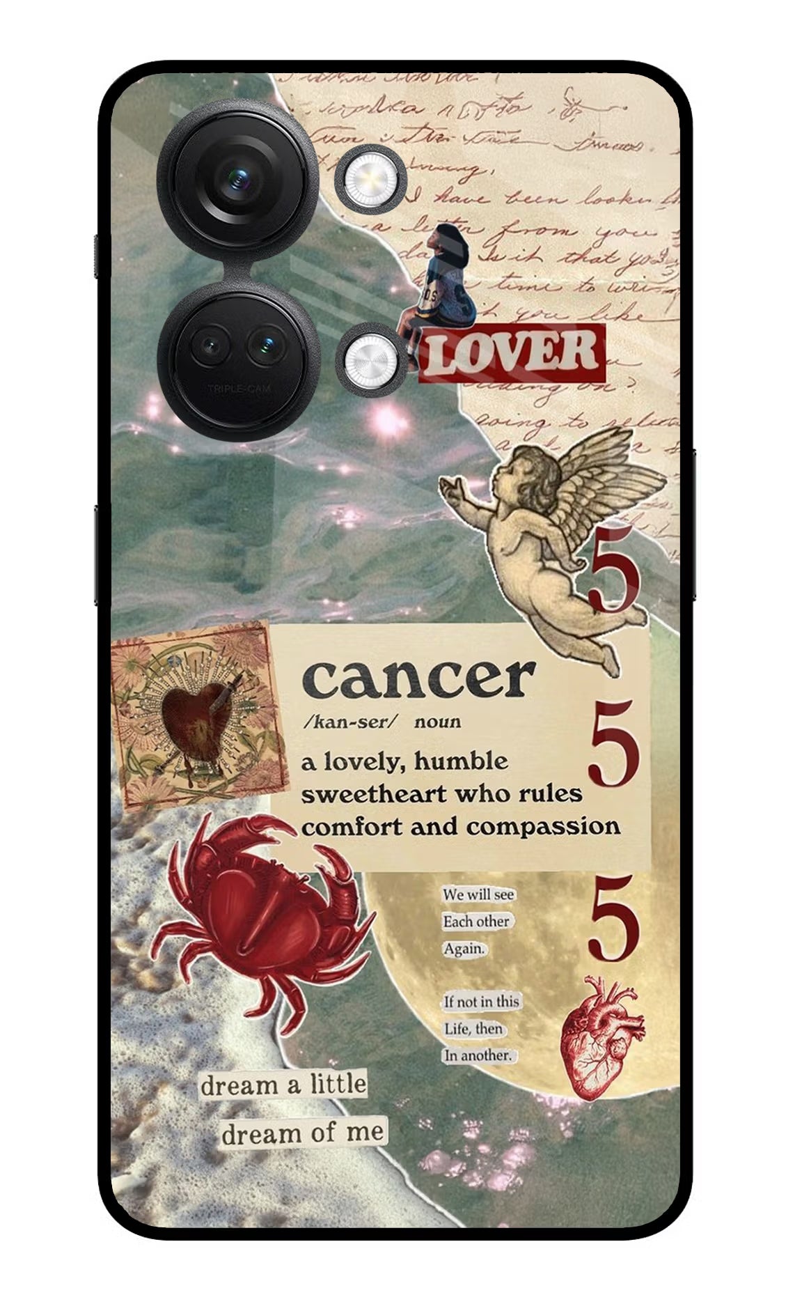 Cancer Zodiac OnePlus Nord 3 5G Glass Case Back Cover by Casekaro