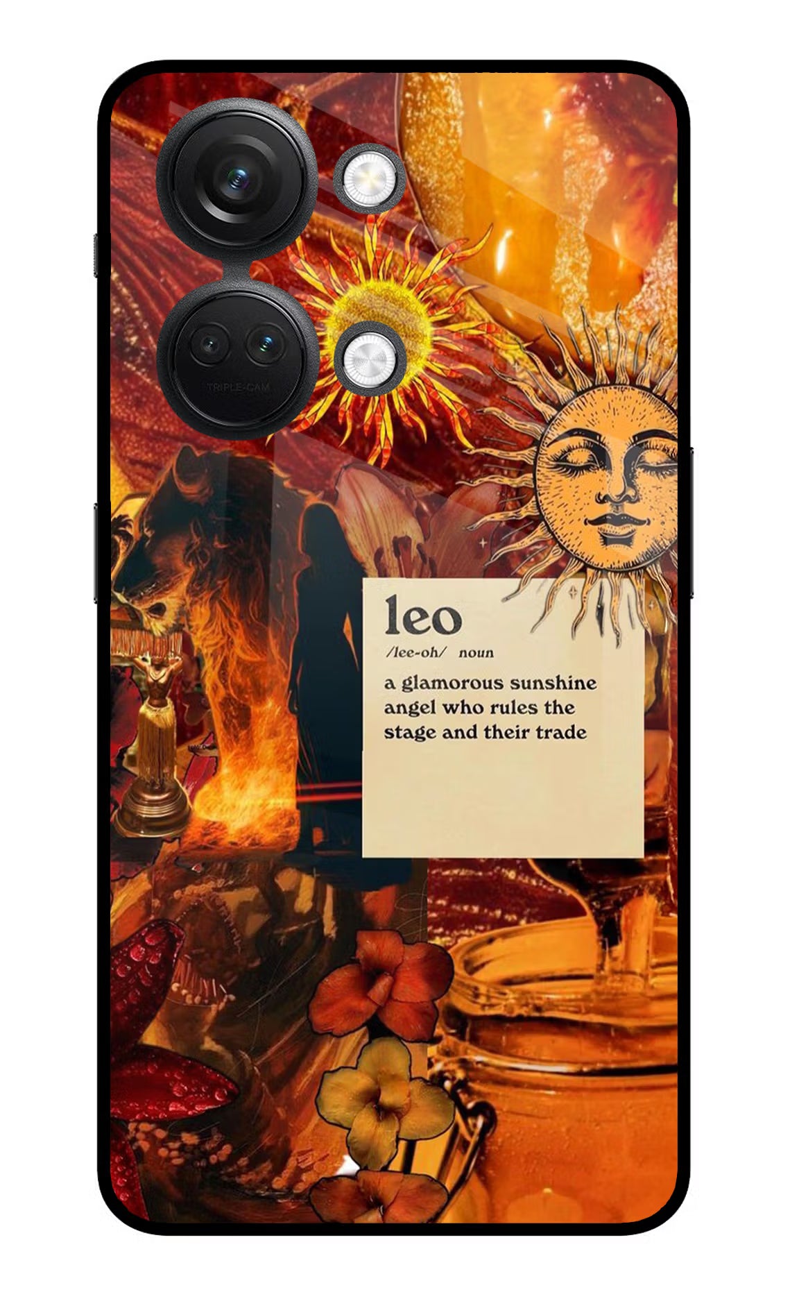 Leo Zodiac OnePlus Nord 3 5G Glass Case Back Cover by Casekaro