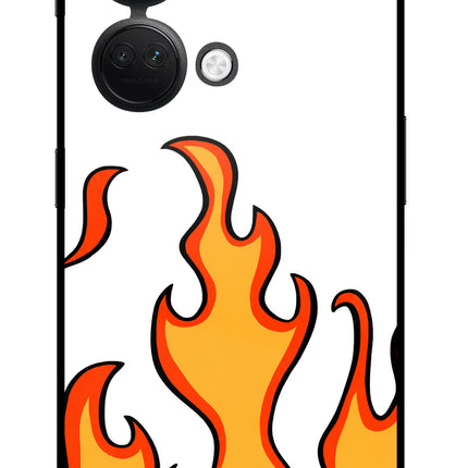 Fired Up – White OnePlus Nord 3 5G Glass Case