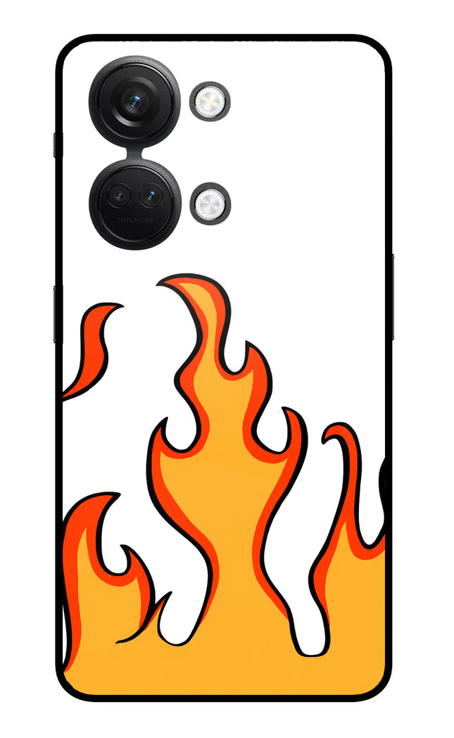 Fired Up – White OnePlus Nord 3 5G Glass Case