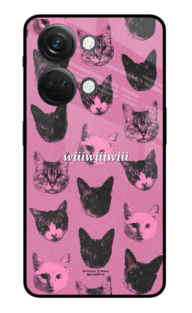 Pink Cats OnePlus Nord 3 5G Glass Case