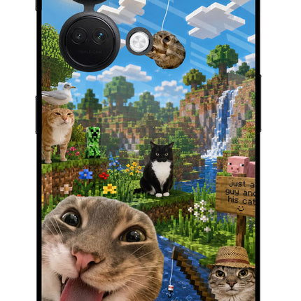Minecraft Cat Chaos OnePlus Nord 3 5G Glass Case