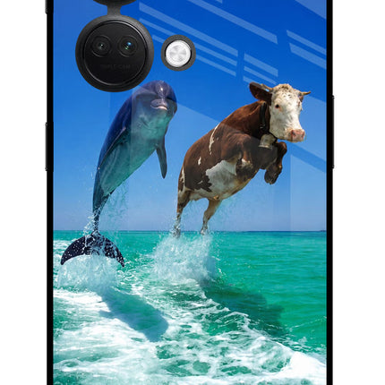 Dolphin vs Cow OnePlus Nord 3 5G Glass Case