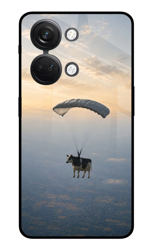 Skydiving Cow OnePlus Nord 3 5G Glass Case