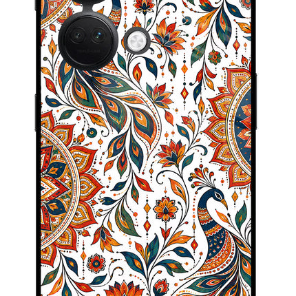 White Mayura OnePlus Nord 3 5G Glass Case