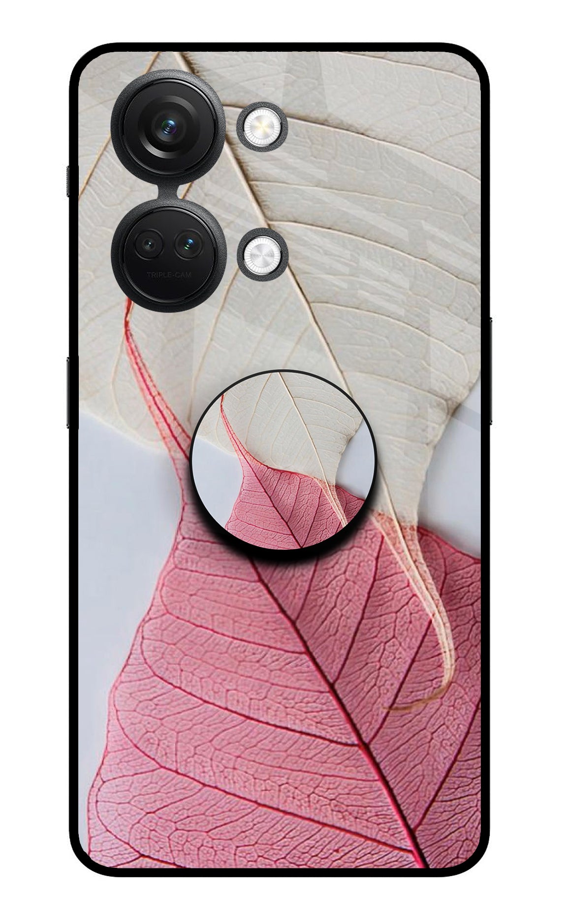 White Pink Leaf OnePlus Nord 3 5G Pop Case