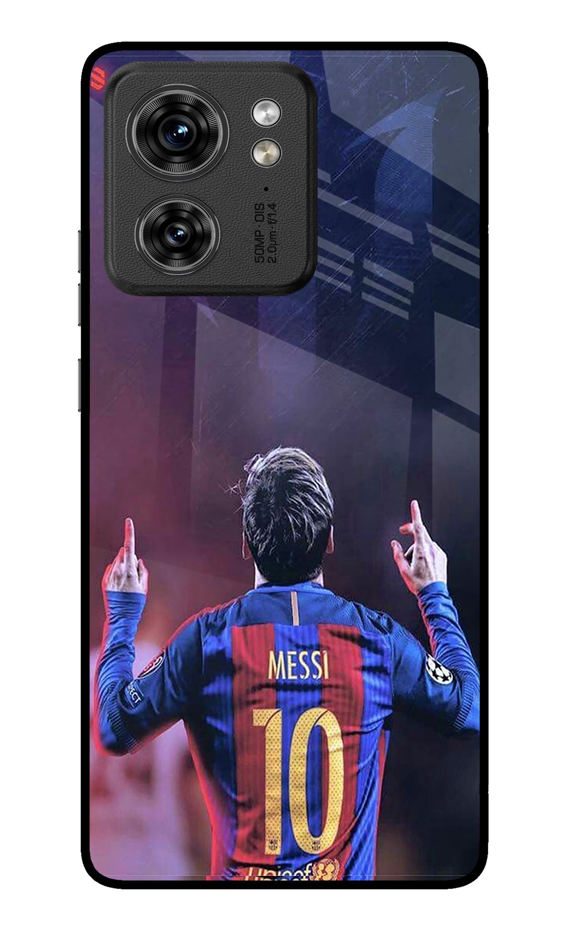 Messi Moto Edge 40 Glass Case