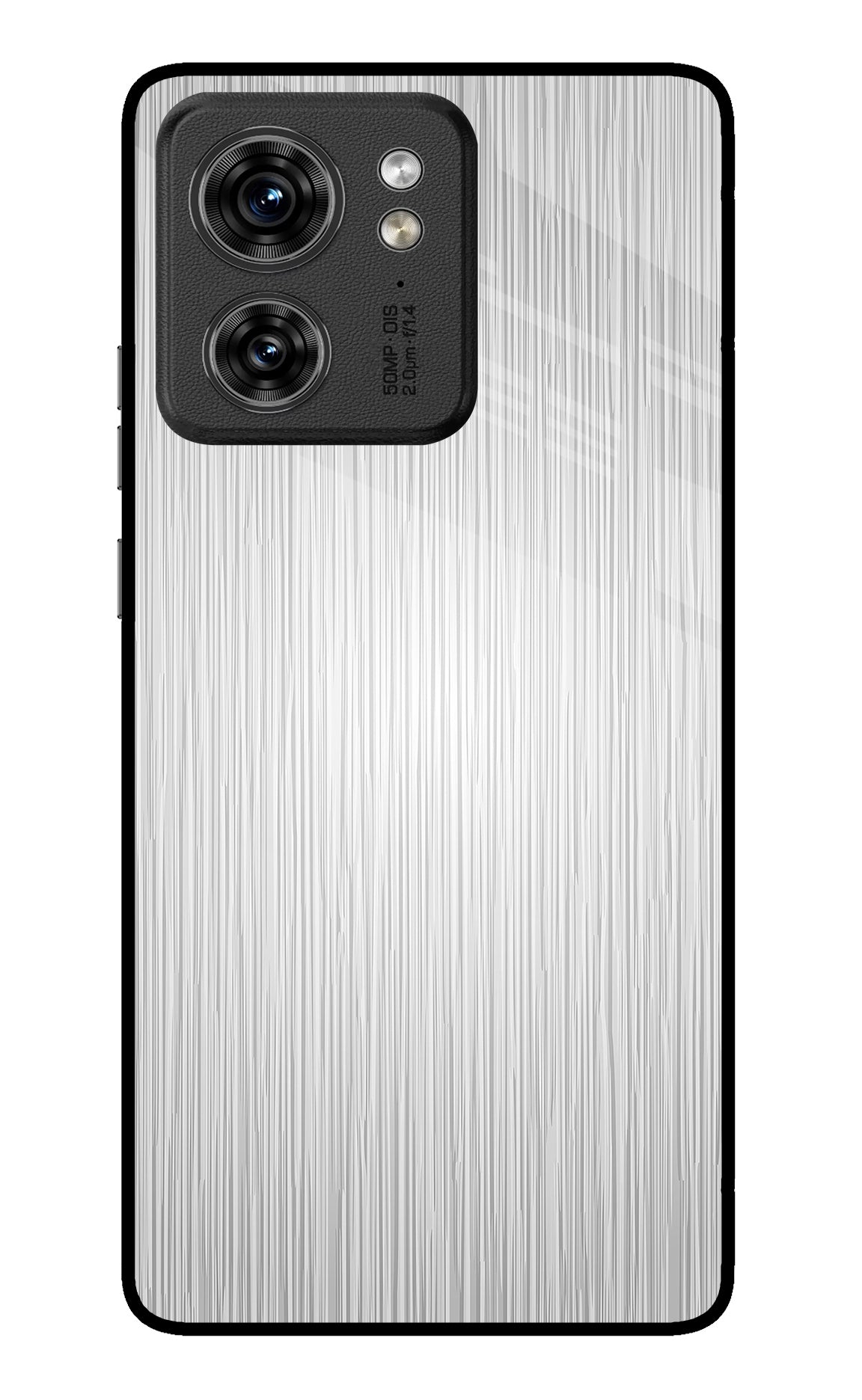 Wooden Grey Texture Moto Edge 40 Back Cover