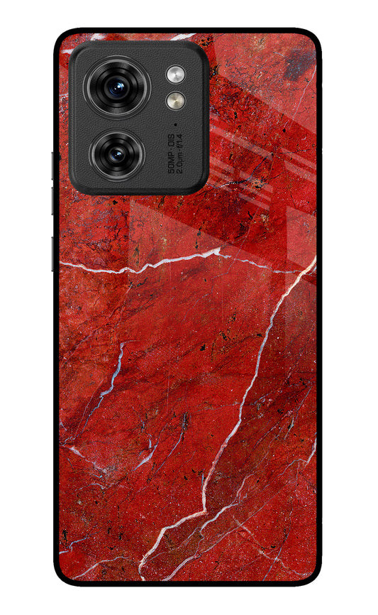 Red Marble Design Moto Edge 40 Glass Case