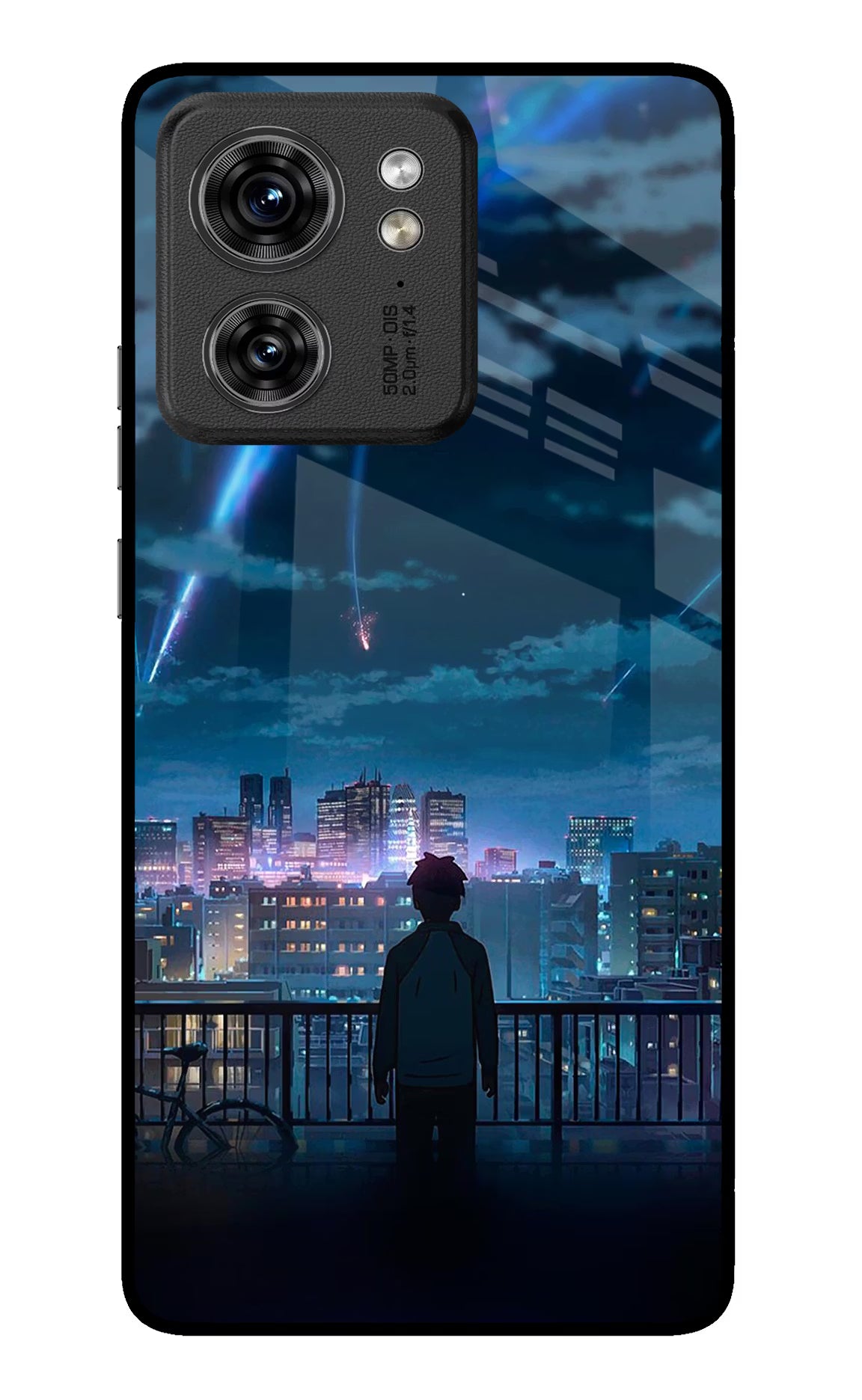 Anime Moto Edge 40 Glass Case Back Cover by Casekaro