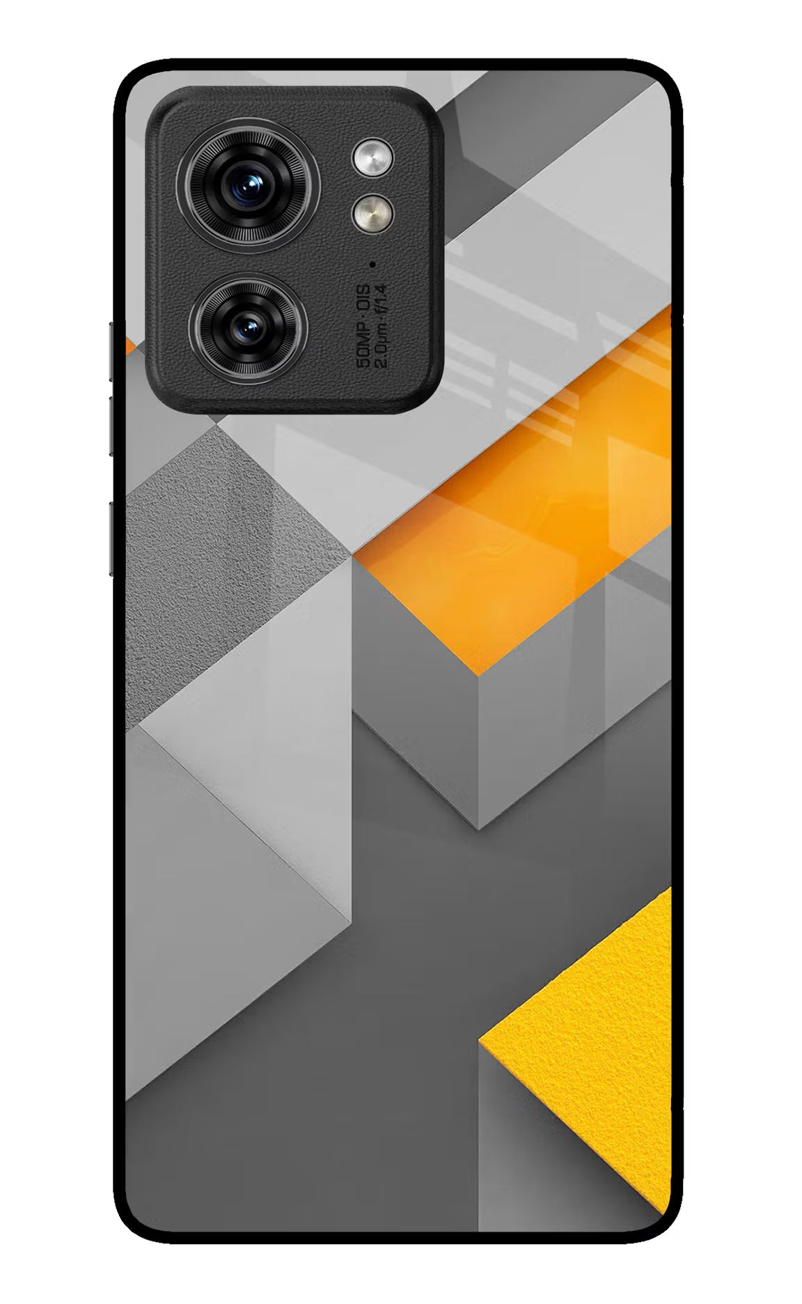 Abstract Moto Edge 40 Glass Case Back Cover by Casekaro