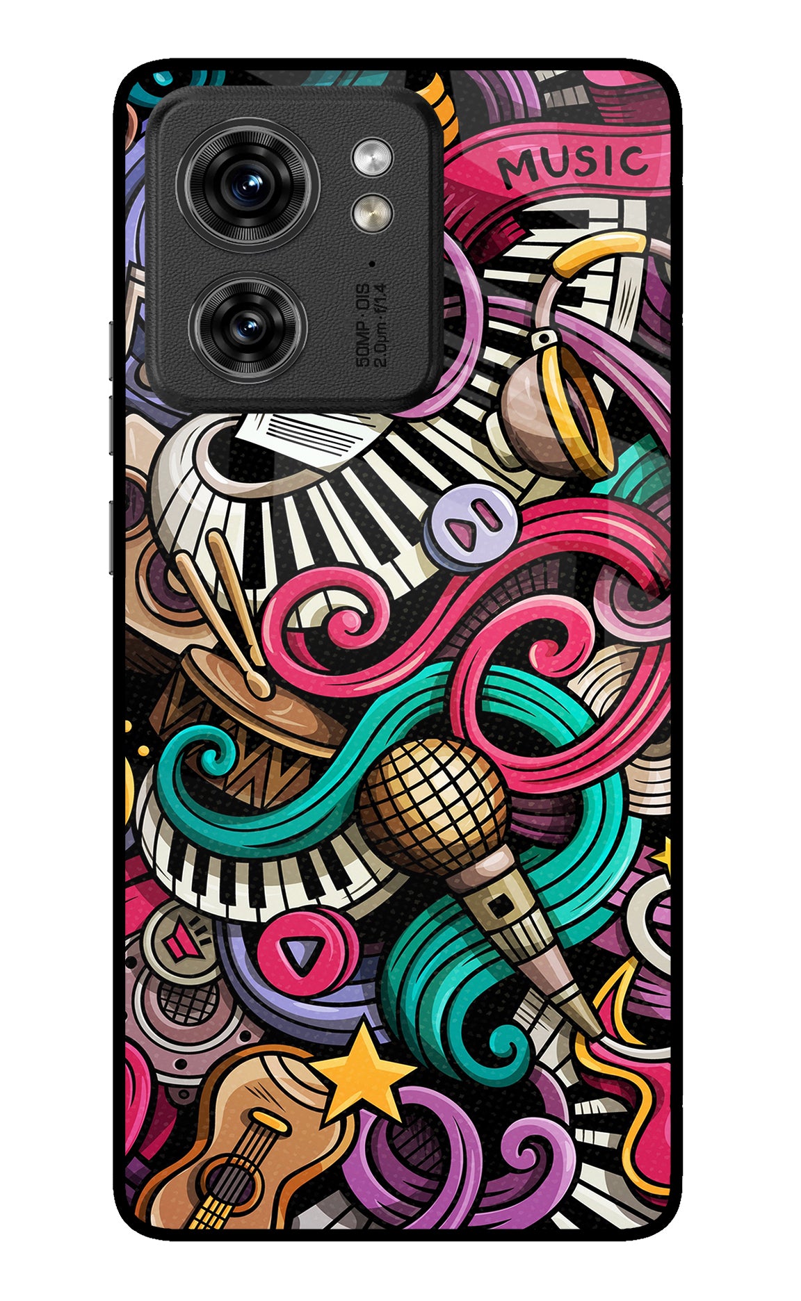 Music Abstract Moto Edge 40 Back Cover