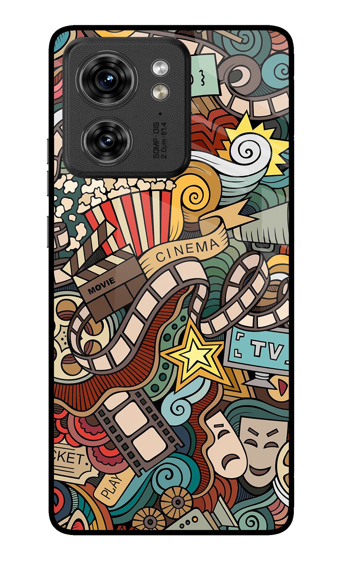 Cinema Abstract Moto Edge 40 Back Cover