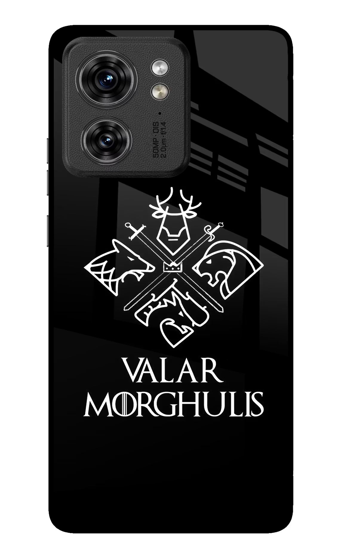 Valar Morghulis | Game Of Thrones Moto Edge 40 Glass Case Back Cover by Casekaro