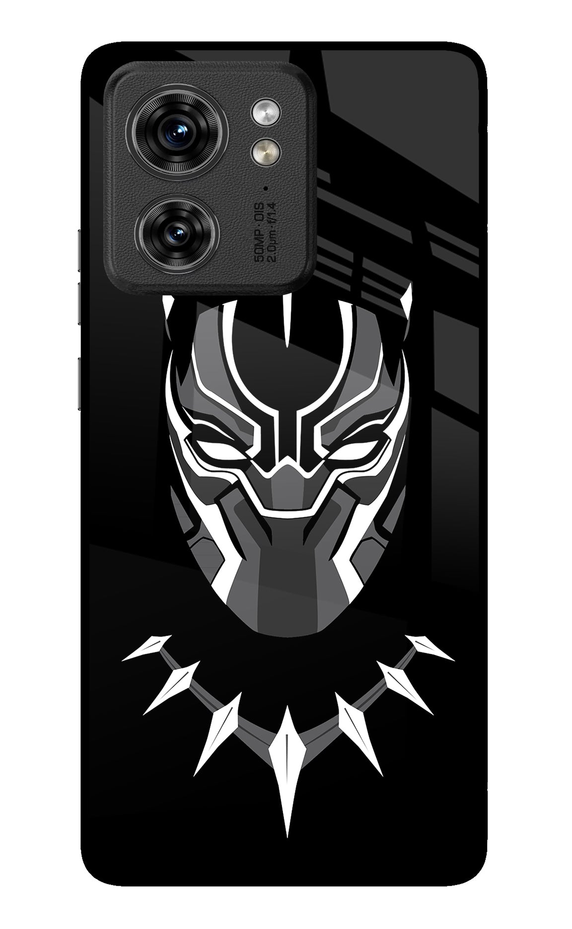 Black Panther Moto Edge 40 Glass Case