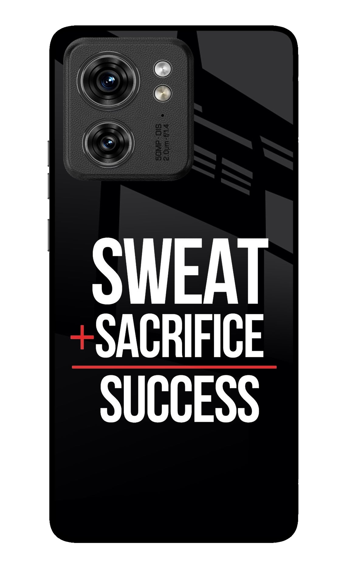 Sweat Sacrifice Success Moto Edge 40 Glass Case