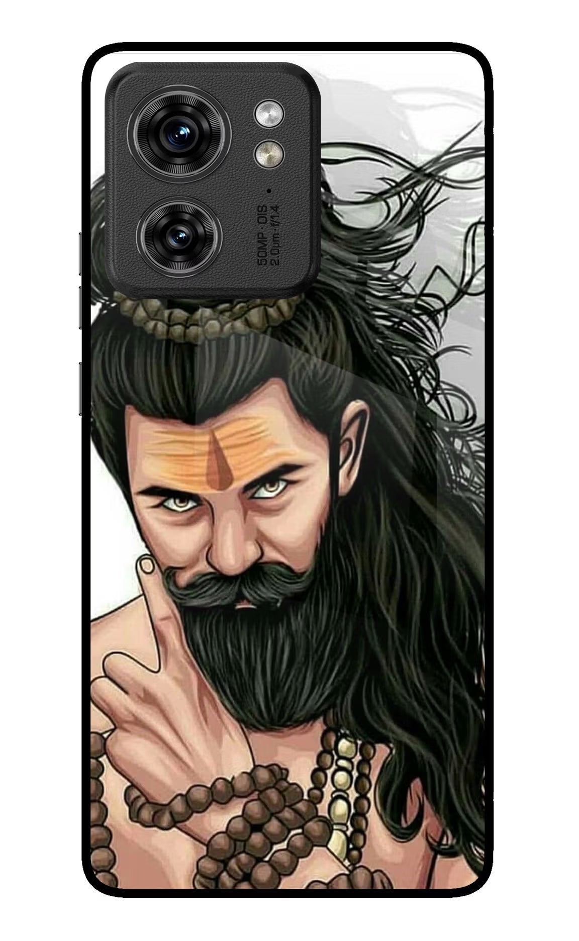 Mahadev Moto Edge 40 Glass Case Back Cover by Casekaro