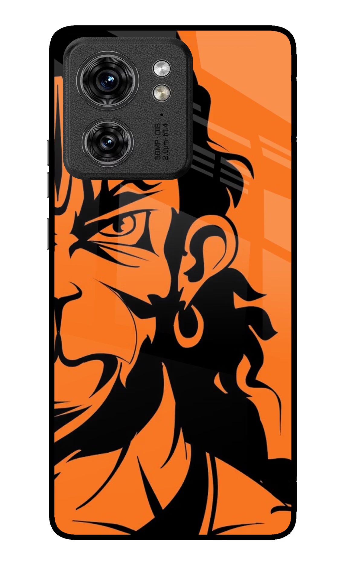 Hanuman Moto Edge 40 Glass Case Back Cover by Casekaro