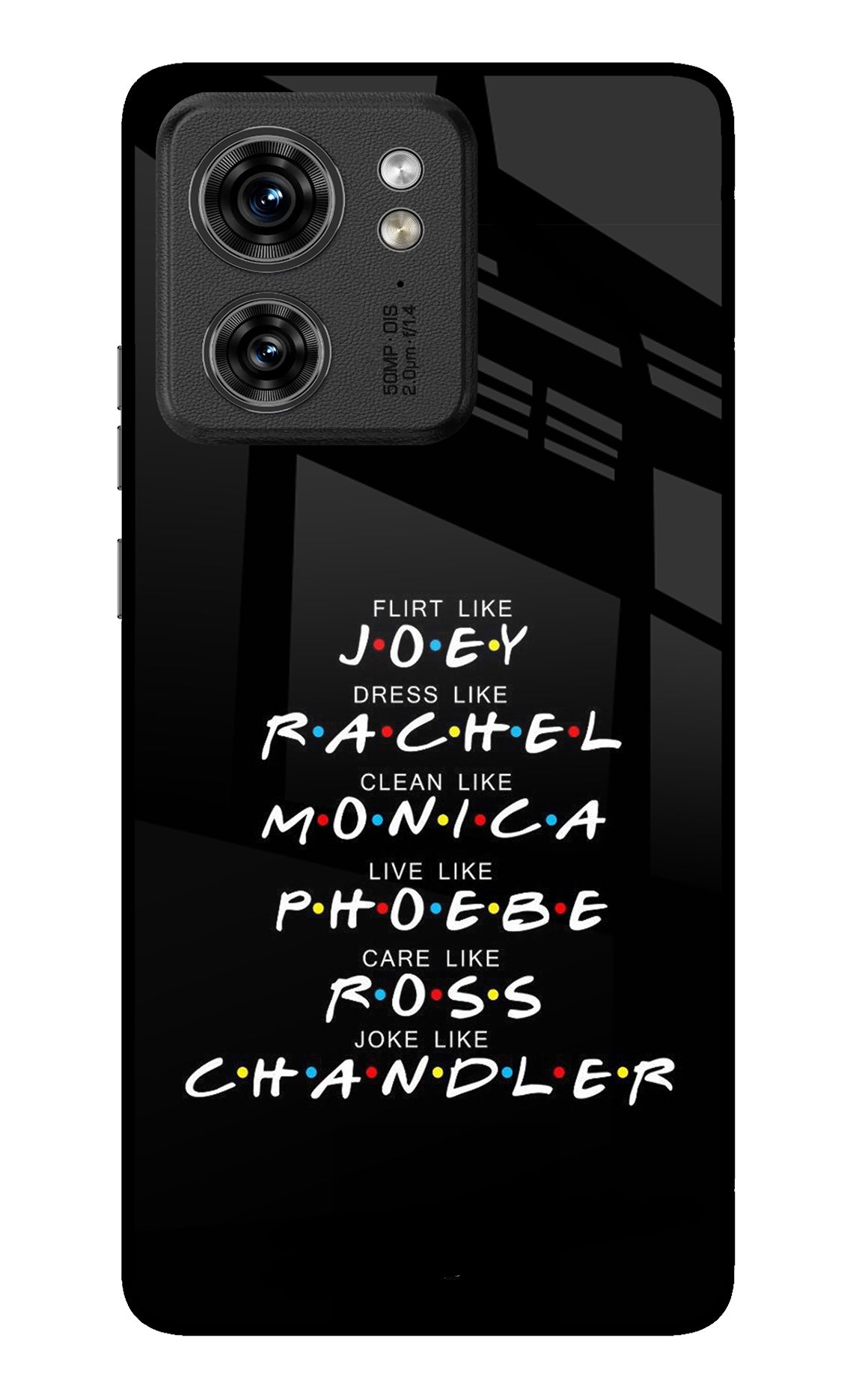 FRIENDS Character Moto Edge 40 Glass Case