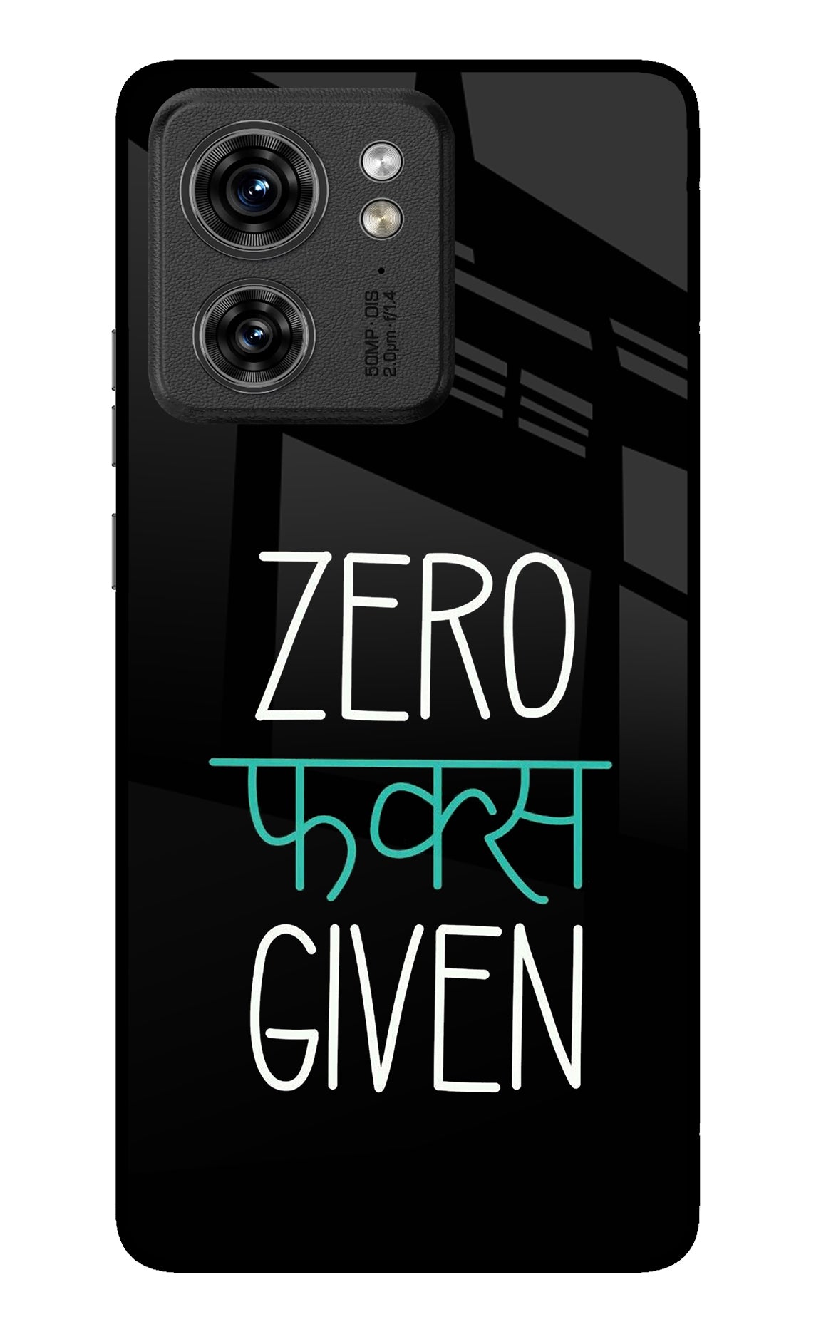 Zero Fucks Given Moto Edge 40 Back Cover