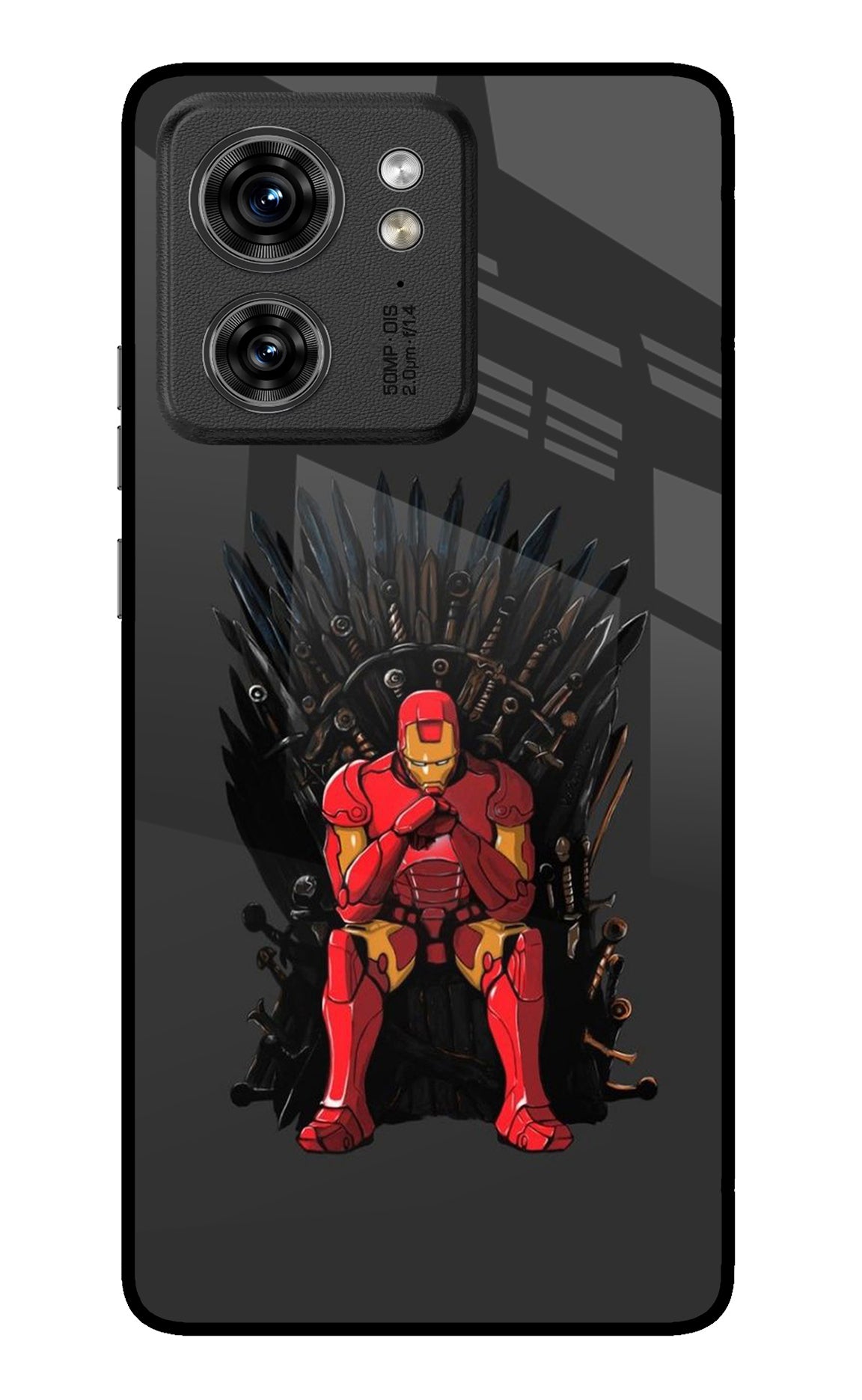 Ironman Throne Moto Edge 40 Glass Case