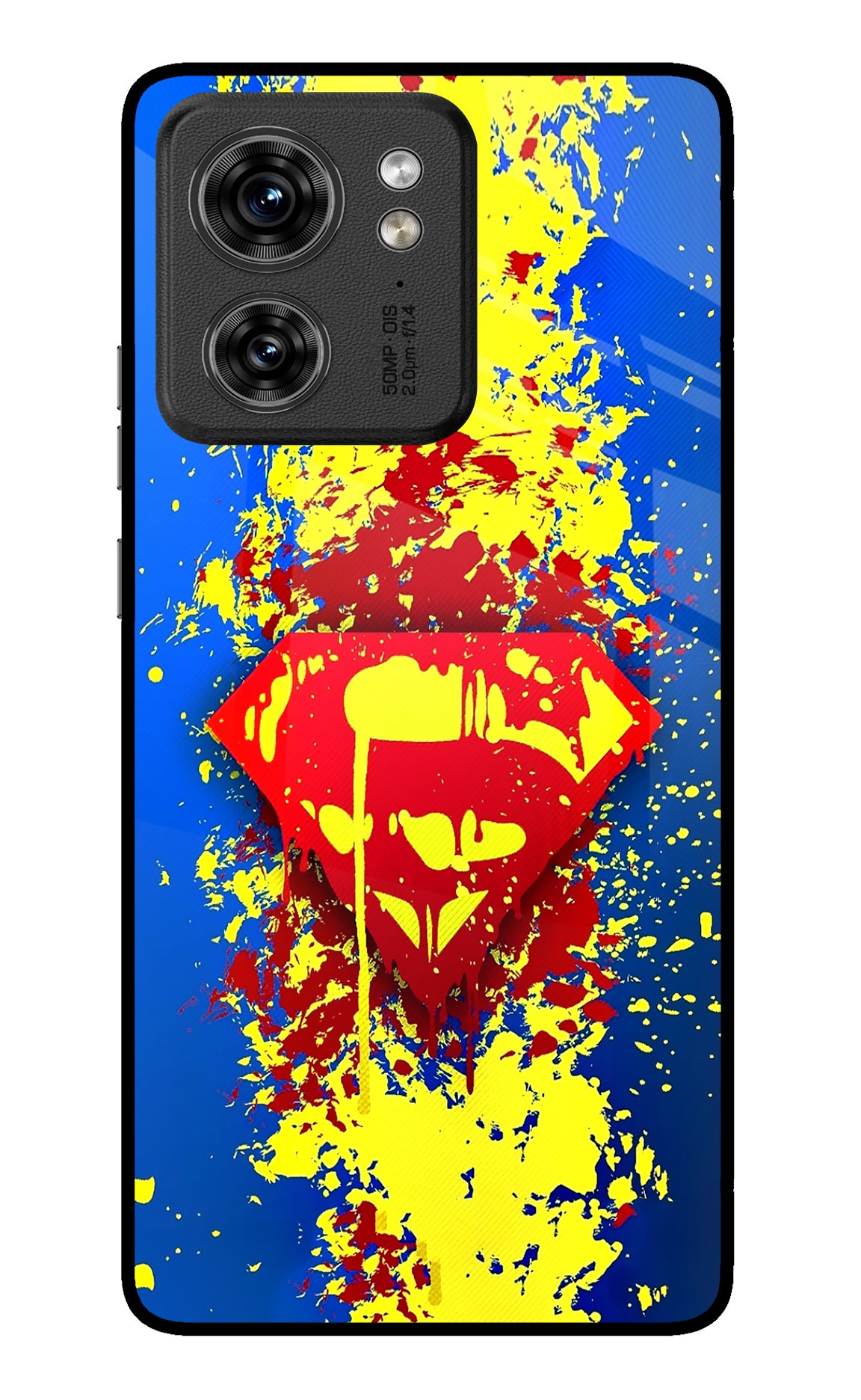 Superman logo Moto Edge 40 Glass Case