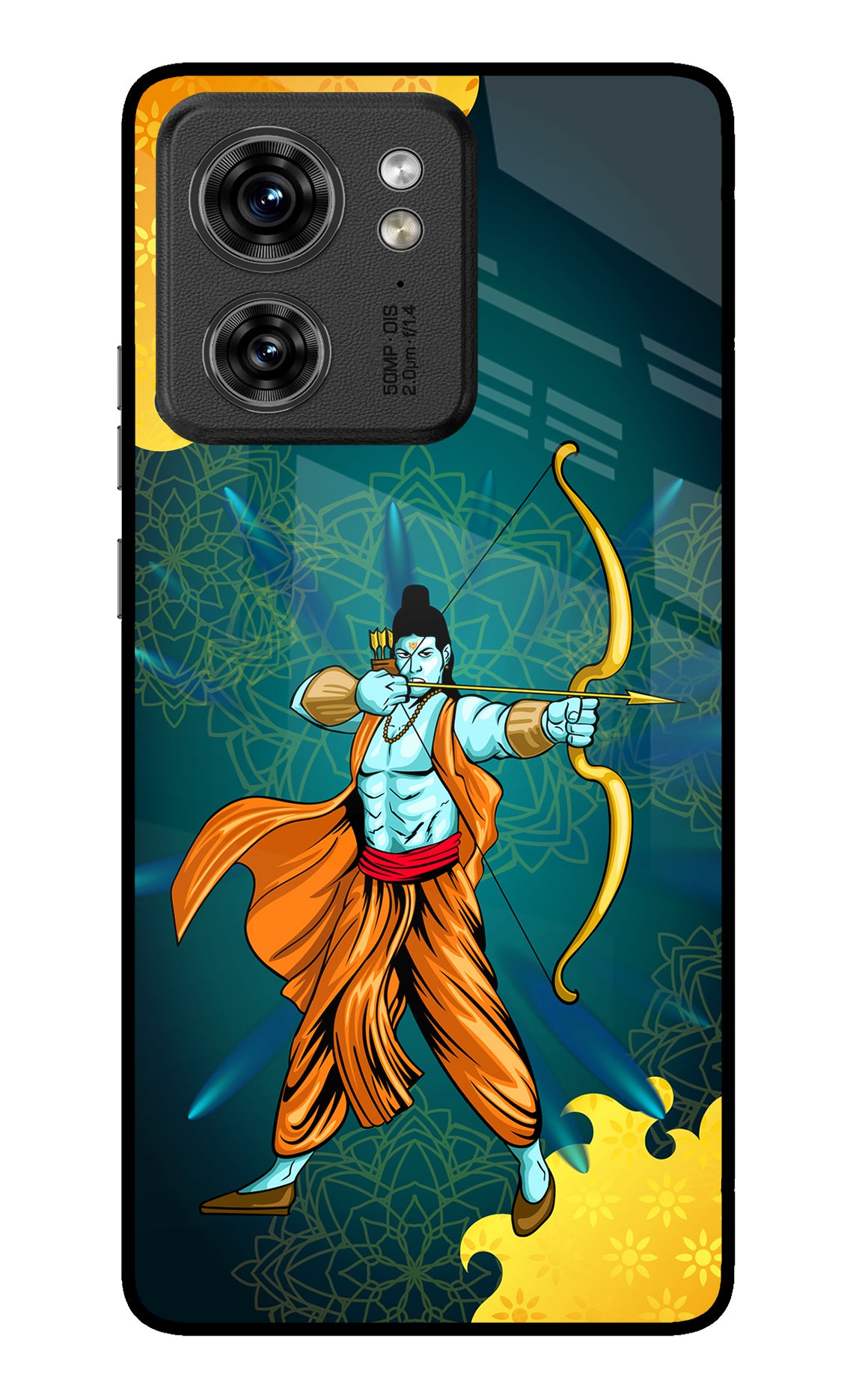 Lord Ram - 6 Moto Edge 40 Glass Case