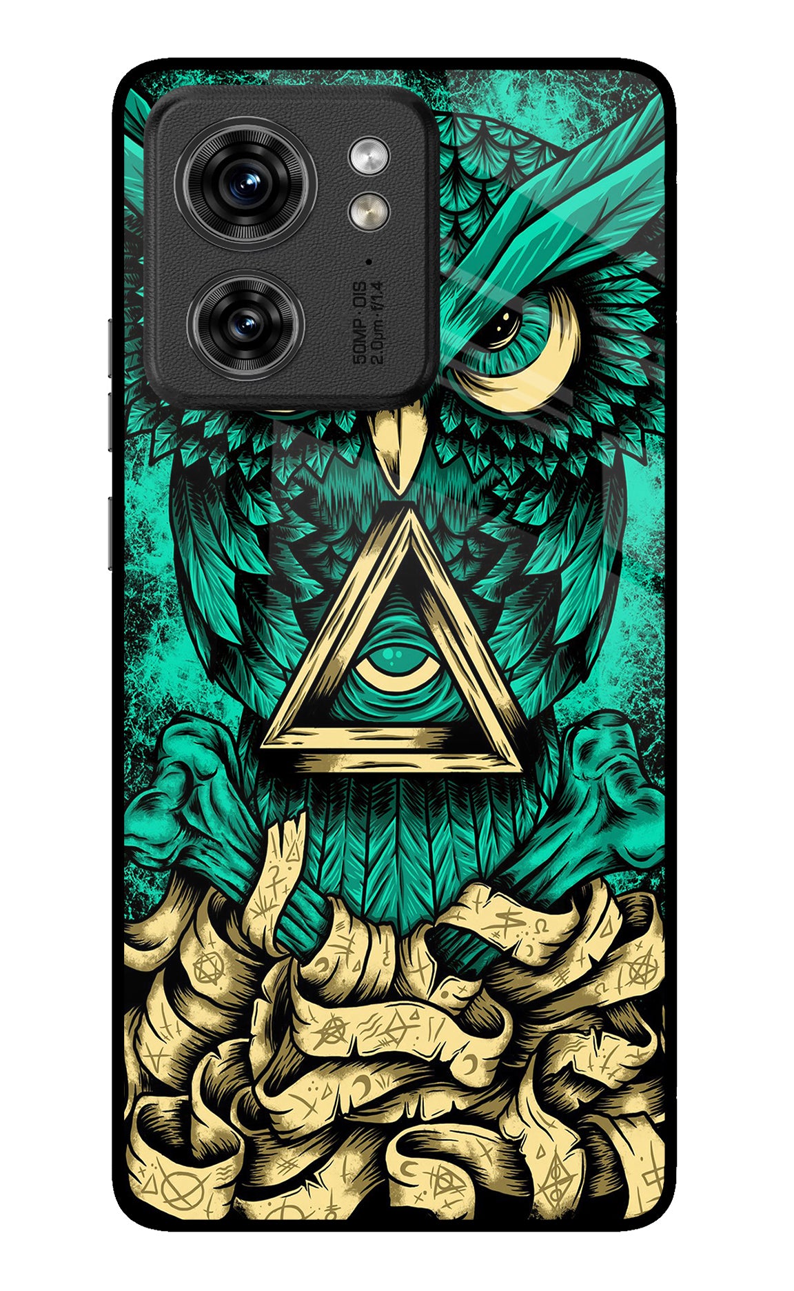 Green Owl Moto Edge 40 Back Cover