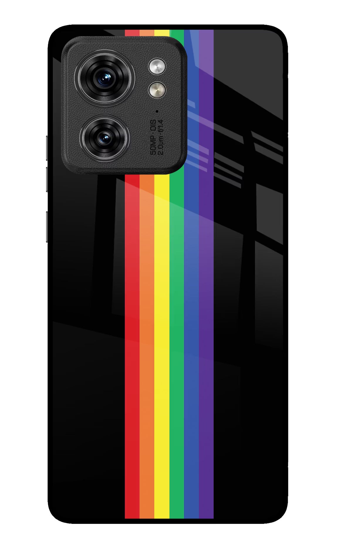 Pride Moto Edge 40 Glass Case Back Cover by Casekaro