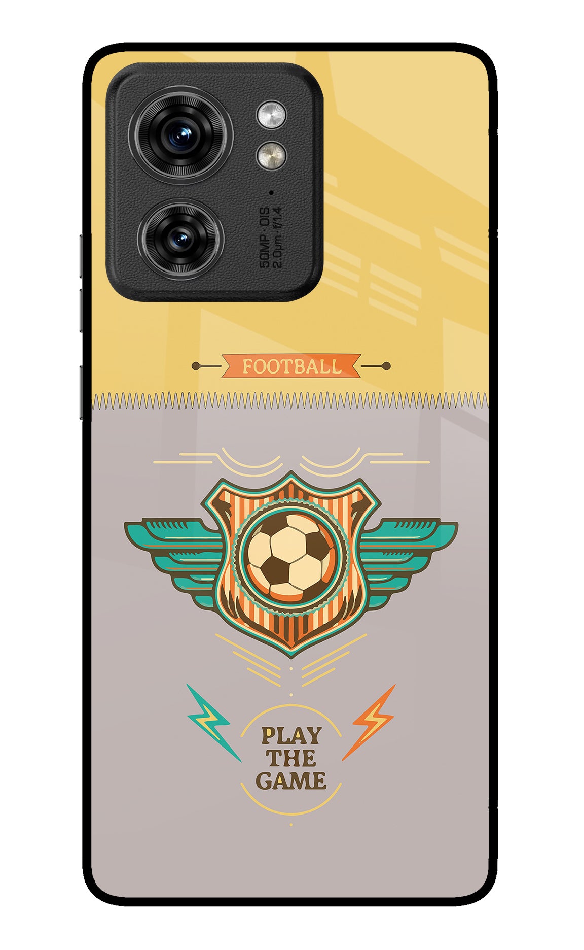 Football Moto Edge 40 Back Cover