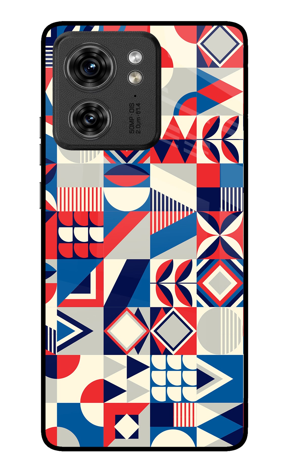 Colorful Pattern Moto Edge 40 Back Cover