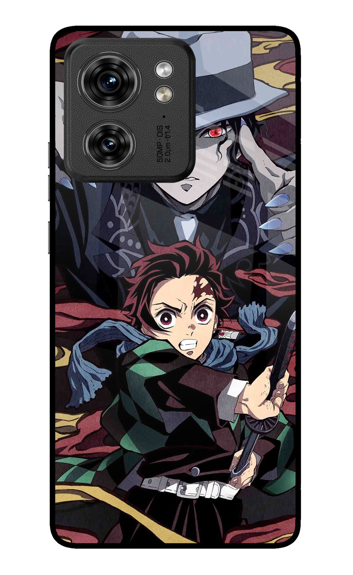 Demon Slayer Moto Edge 40 Glass Case