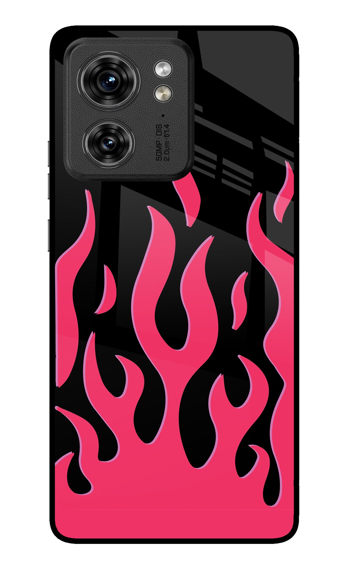 Fire Flames Moto Edge 40 Back Cover