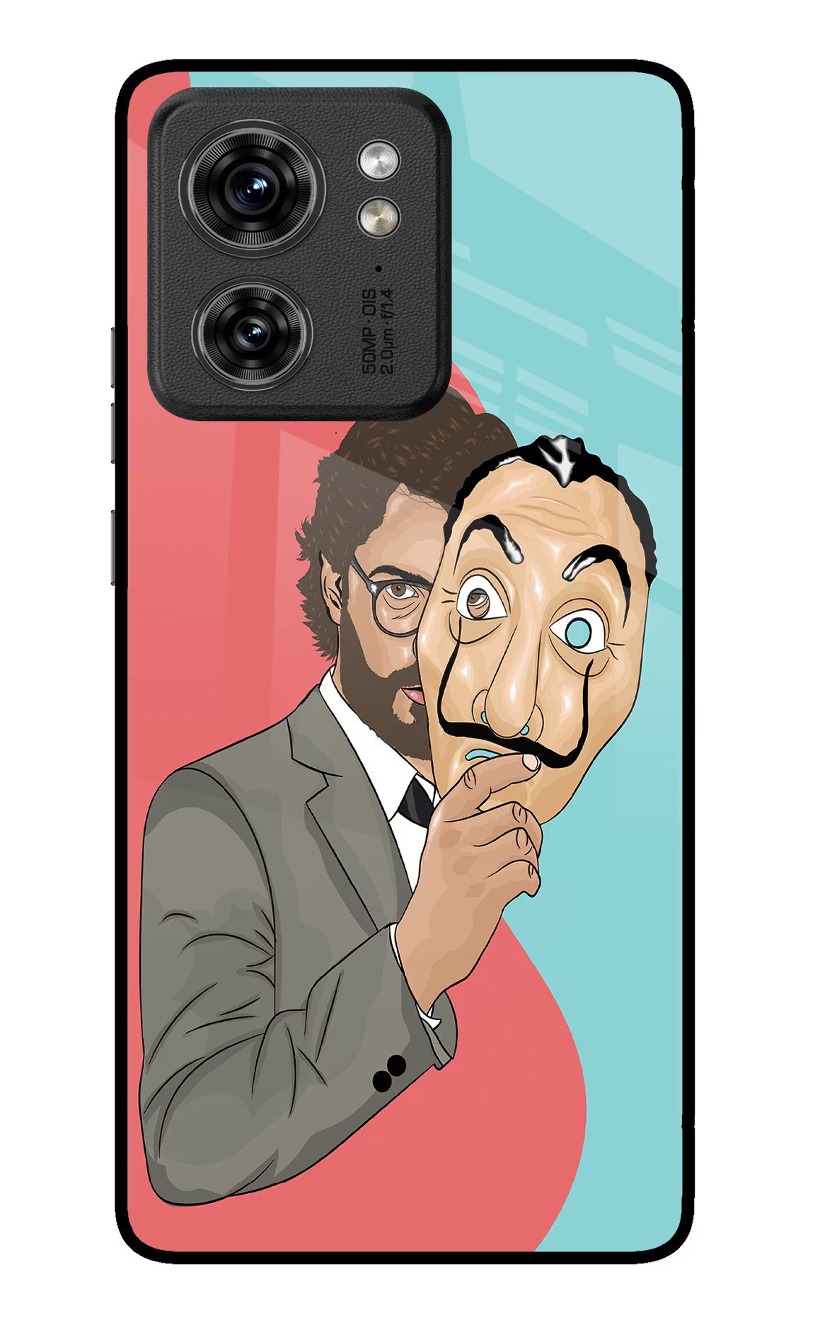 Professor Moto Edge 40 Glass Case Back Cover by Casekaro