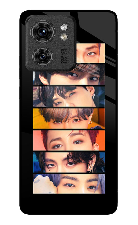 BTS Eyes Moto Edge 40 Glass Case