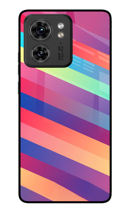 Stripes color Moto Edge 40 Glass Case