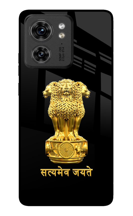 Satyamev Jayate Golden Moto Edge 40 Glass Case