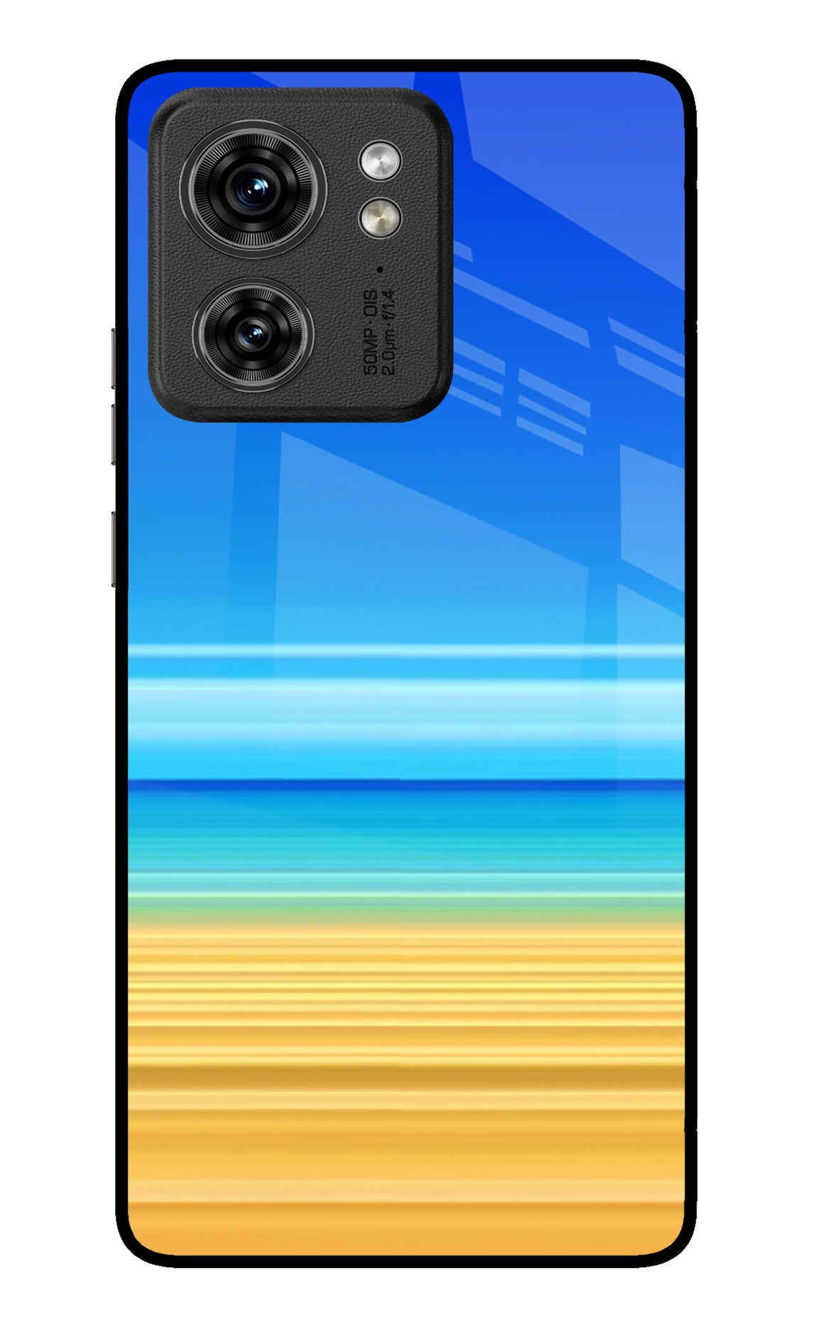 Beach Art Moto Edge 40 Glass Case