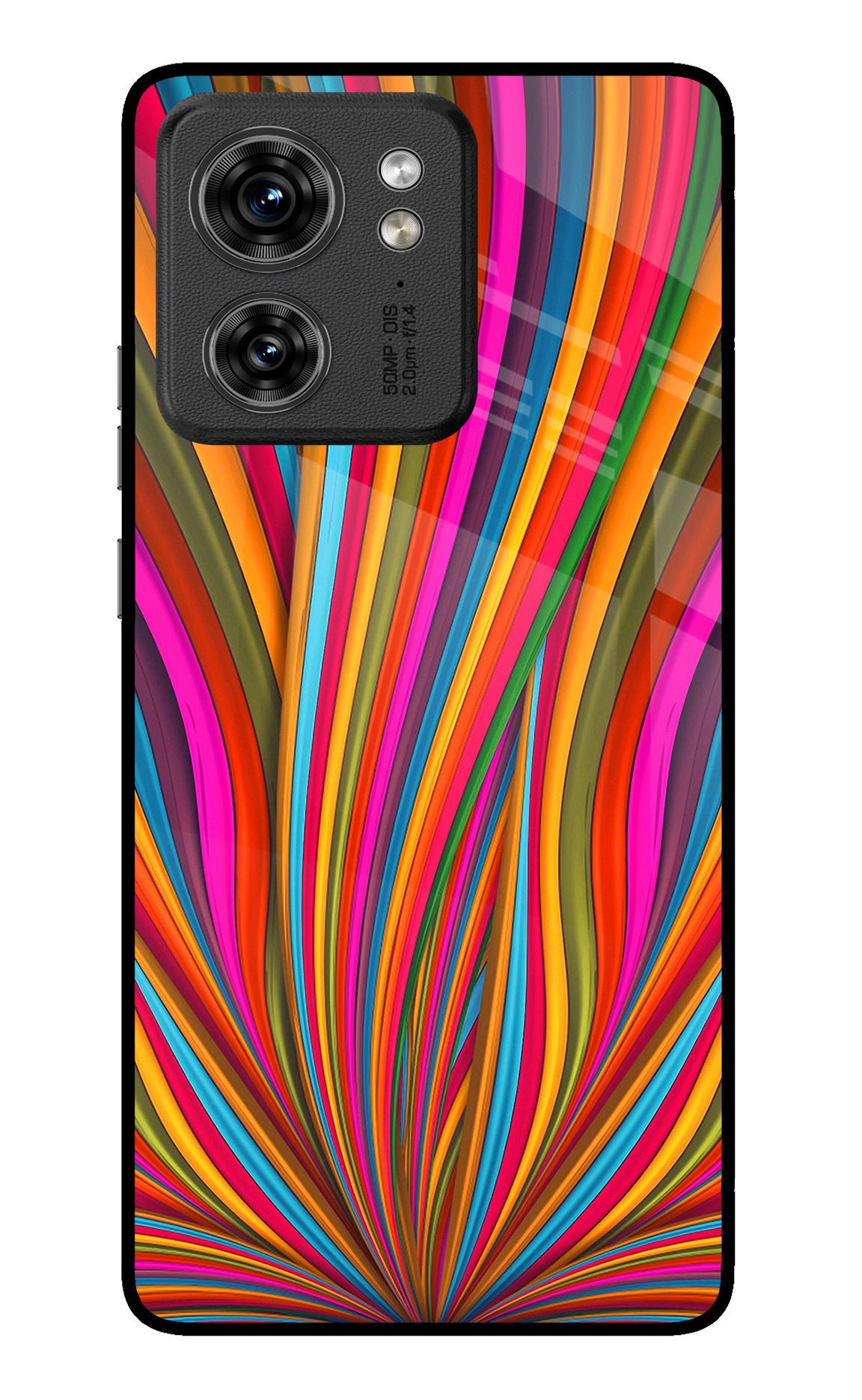 Trippy Wavy Moto Edge 40 Back Cover