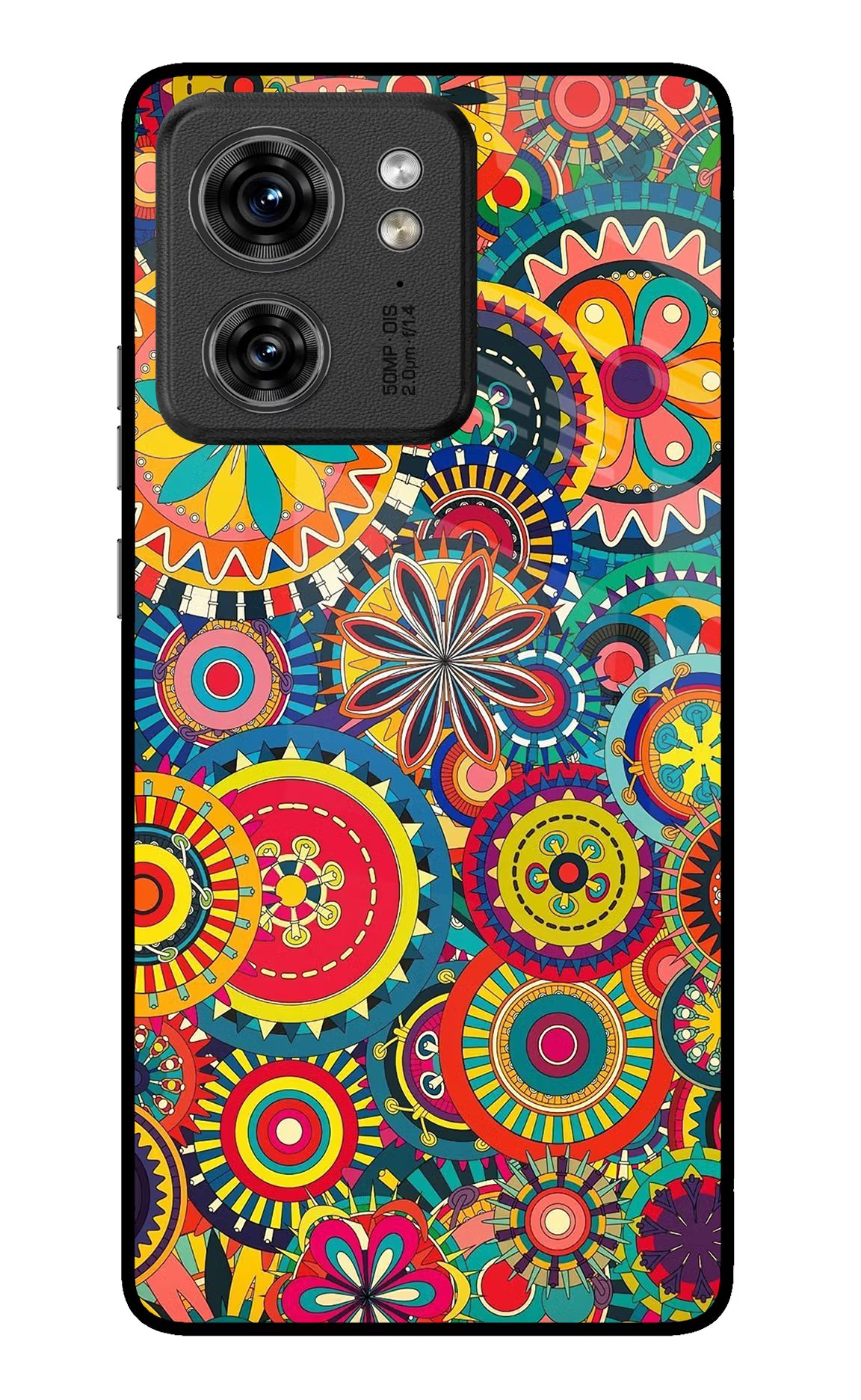 Gol Gol Art Moto Edge 40 Glass Case Back Cover by Casekaro