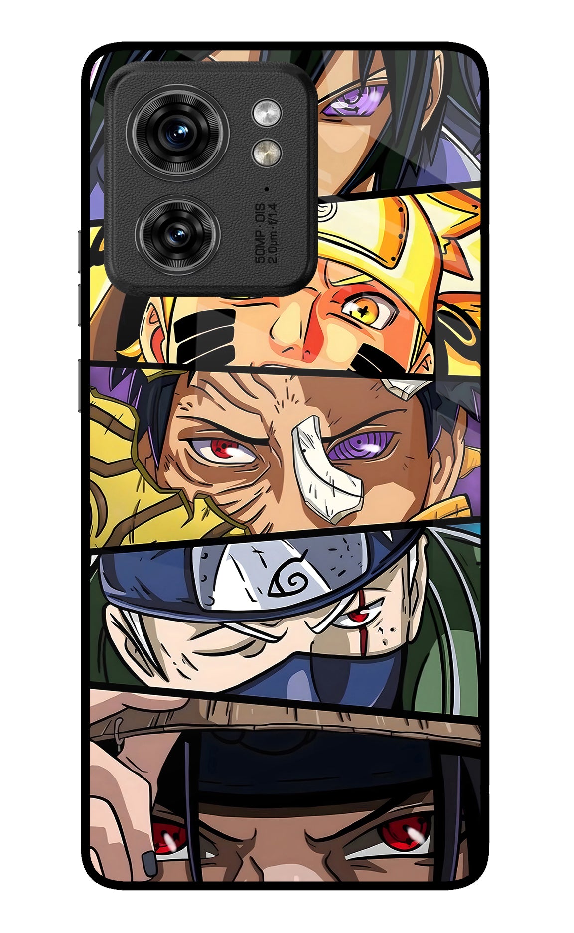 Naruto Character Moto Edge 40 Glass Case