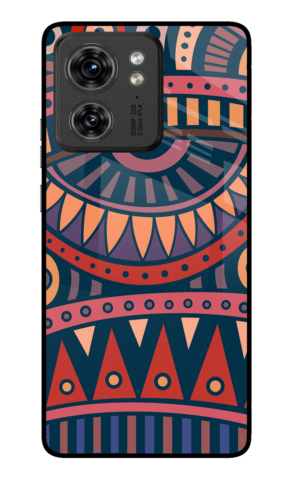 African Culture Design Moto Edge 40 Glass Case