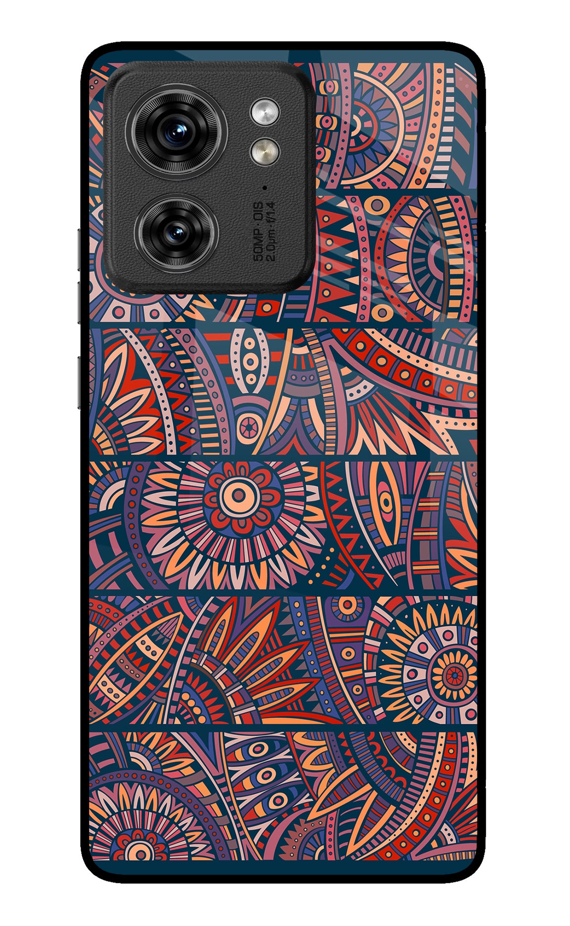 African Culture Design Moto Edge 40 Glass Case