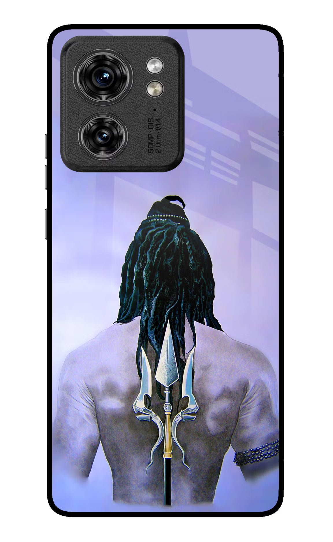 Shiva Moto Edge 40 Glass Case Back Cover by Casekaro