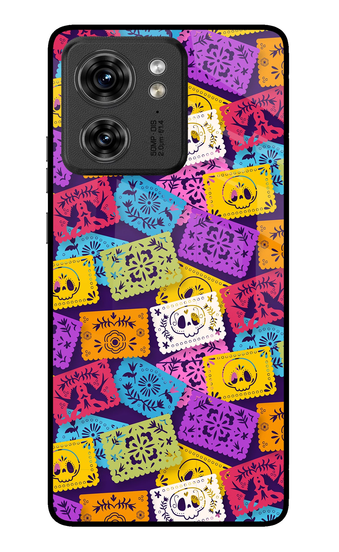 Mexican Pattern Moto Edge 40 Back Cover